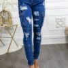 Super Stretch Distracted Distressed Cargo Skinny Jeans - Image 5