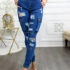 Super Stretch Distracted Distressed Cargo Skinny Jeans - Image 6