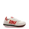 White Red Suede Sneakers - Image 2