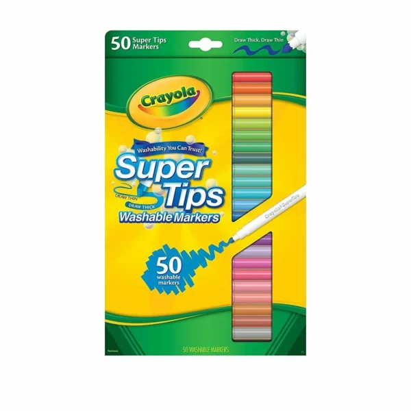 Crayola 50 Super Tips Washable Markers