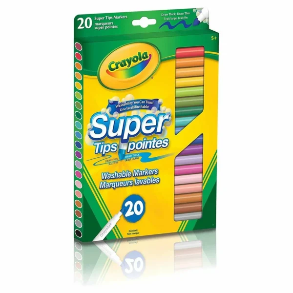 Crayola 20 Super Tips Washable Markers