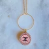 Rose Cz Pendant Necklace - Image 2