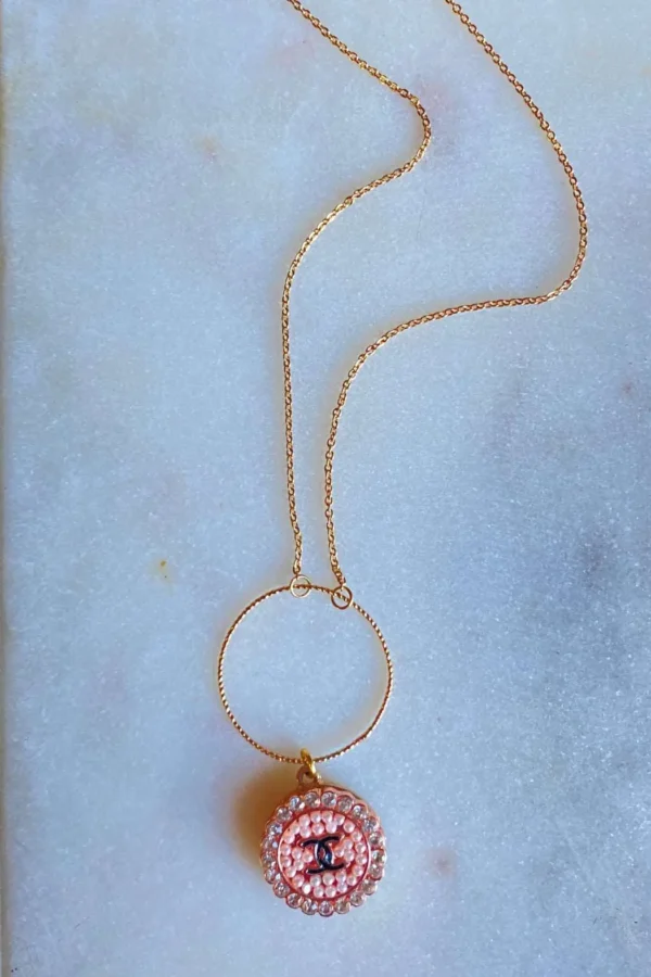 Rose Cz Pendant Necklace