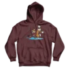 Calvin and Hobbes Dancing with Record Player Unisex Hoodie - Image 5