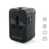 Worldwide Power Adapter and Travel Charger with Dual USB ports that works in 150 countries - Image 2