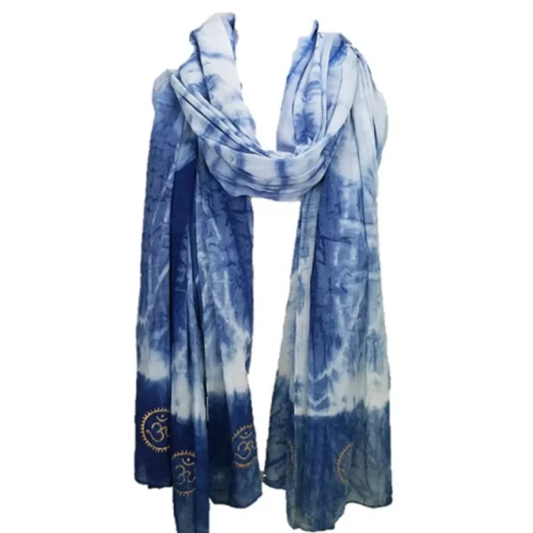 Eternity Indigo Cotton Scarf